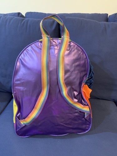 Vintage Lisa Frank Sandcastle Puppies Golden Full Size Vinyl Backpack Rare 90s - Picture 5 of 15
