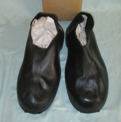 Vintage Men's Stretch Rubber Galoshes Rain Overshoe NOS Medium 8