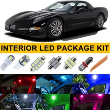 9X LED Light Bulb Interior Package Kit For Chevy Chevrolet Corvette C5 1997-2004