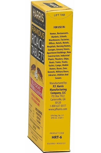Cockroach Killer Pesticide Roach Bait Tablets Trap Kid Pet Safe 6oz 145 Tablets - Picture 5 of 6