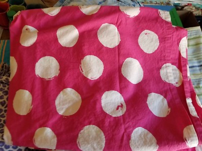 Pottery Barn Teen/Dorm ''Large Dot - Dark Pink'' Twin XL Flat Sheet
