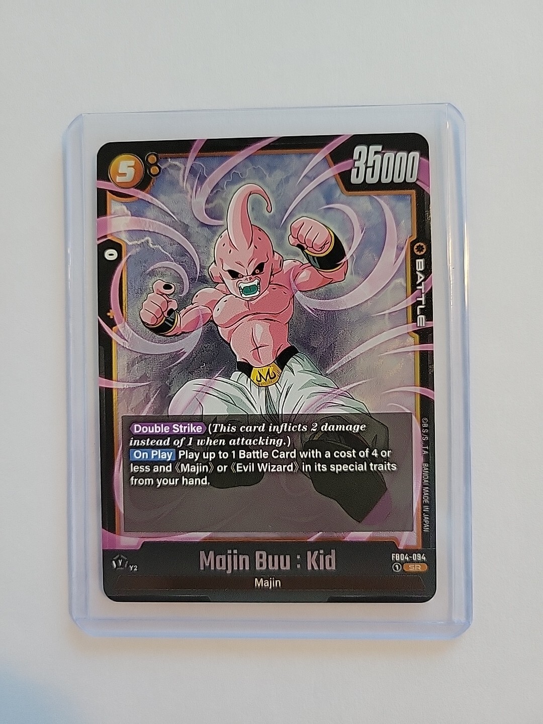 Dragon Ball Fusion World Ultra Limit SR Majin Bu Kid FB04-094 ENG