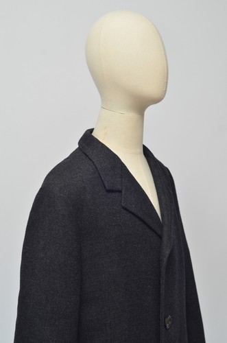 Cappotto lungo Yohji Yamamoto vintage uomo lana grigio scuro taglia 3 made in Japan - Foto 4 di 13