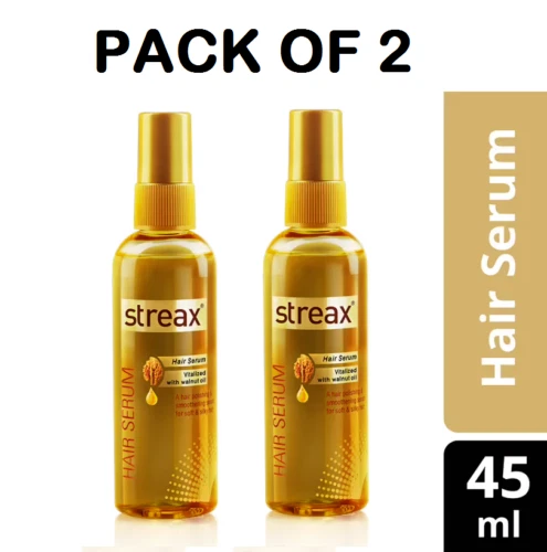 Streeax Vita Riche Gloss HAIR Serum (45ML)(PACK OF 2) ALL HAIR TYPE Lotion