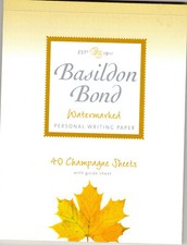 Image of Basildon Bond Writing Pad Champagne colour Small Size 2 (137mm x 178mm pad)