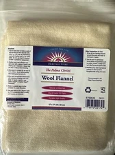 Heritage Store Wool Flannel For Castor Oil Packs Natural Unbleached 12" X 27"