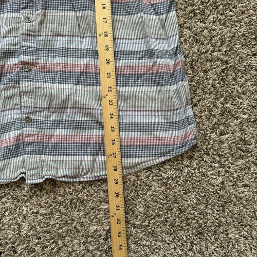 Carbon 2 Cobalt Button Up Short Sleeve Blue Red Plaid Pocket Men’s Size XL - Picture 4 of 6