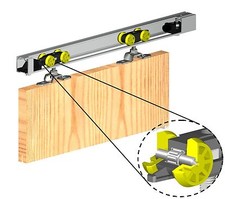 Sliding Door Gear Track System HERKULES Top Hung Internal Single Door Kit 60kg