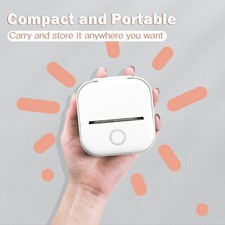 Mini Thermal Printer, T02 Sticker Maker Machine, Portable Bluetooth Pocket Phone