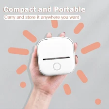 Mini Thermal Printer, T02 Sticker Maker Machine, Portable Bluetooth Pocket Phone