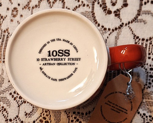 NWT Ten Strawberry Street Artisan Collection Mug "Sweater Weather" Autumn 12 oz - Picture 6 of 10