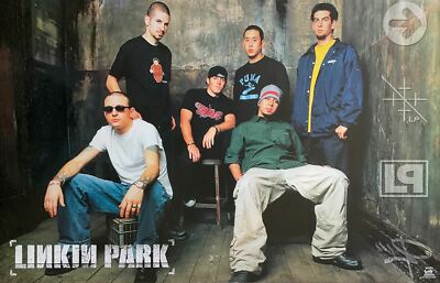 Linkin Park Vintage Rock Band Poster 22.5 x 34.5 Group Shot Poster