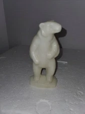 Vintage White Mold a Rama Souvenir Animal 5" Polar Bear St Paul Minnesota DEFECT
