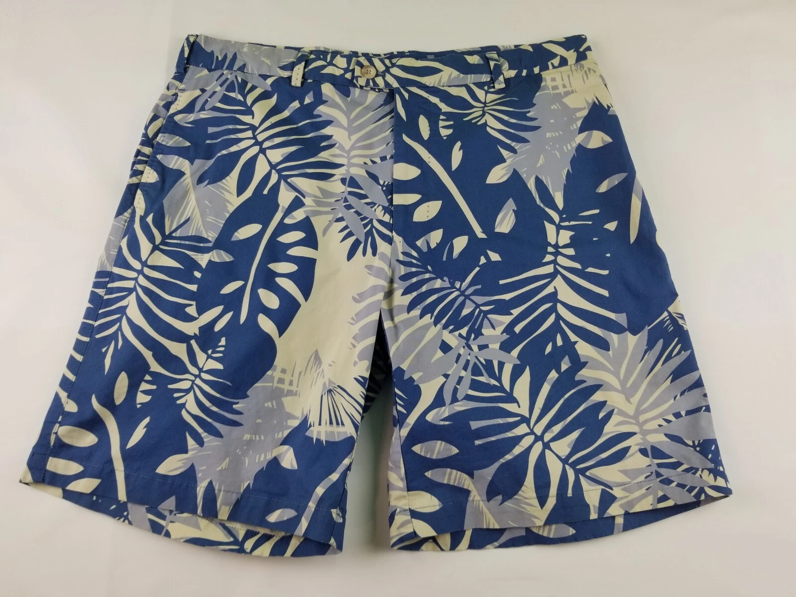 Peter Millar Chino Shorts Men`s Tag 36 Fitting Size 35 Cotton 9" Inseam #4369
