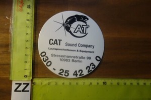 Alter Aufkleber Video Musik HiFi TV Lautsprecherbox CAT SOUND COMPANY Berlin
