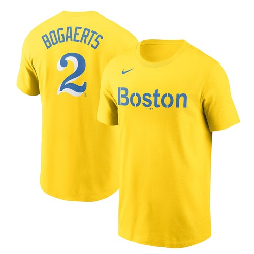 Xander Bogaerts Boston Red Sox Nike City Connect Name & Number T-Shirt Men's MLB