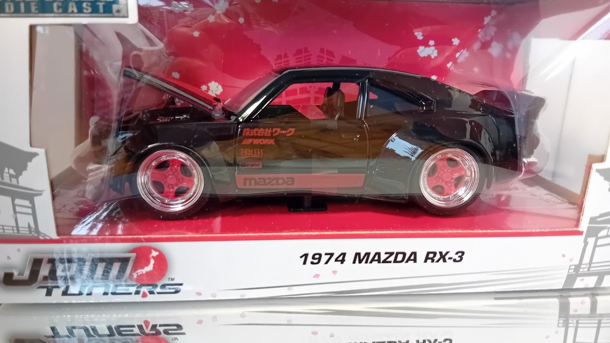 ミニカー jada toys 1/24 JDM 1974 MAZDA RX-3 JADA JDM TUNERS 1974 MAZDA RX3 RED 1:24 DIECAST MODEL CAR