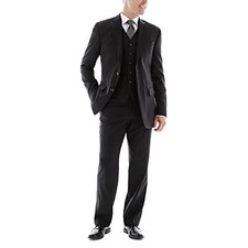 NWT STAFFORD EXECUTIVE 100 WOOL SUIT JACKET CLASSIC BLACK 44 REGULAR