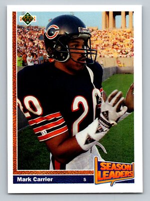 1991 Upper Deck #406 Mark Carrier  SL  Chicago Bears