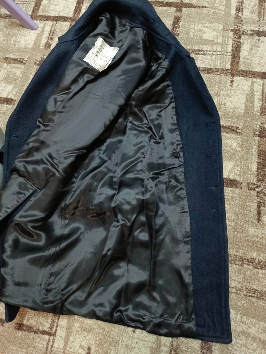 超希少 peron & peron collection dark navy Vintage bespoke all worsted sailor navy db gold buttons