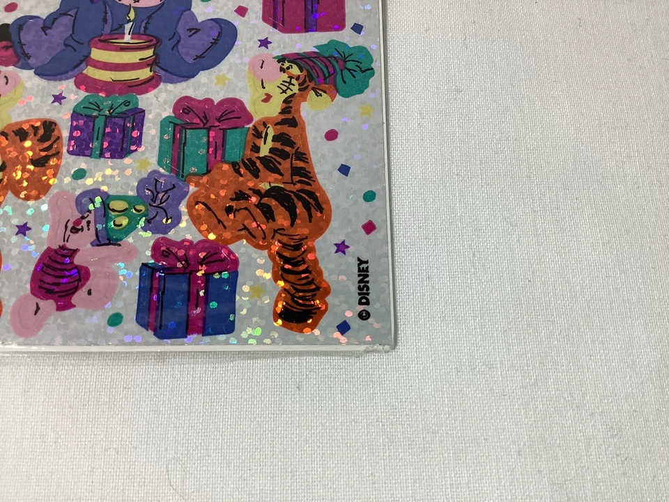 Sandylion Sticker Designs Pooh Tigger Piglet Eeyore Stickers Prismatic 1 Sheet - Image 3 of 4
