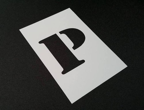 approx 4 inches / 10cm HEIGHT ARMY STYLE STENCILS Alphabet Letters and Numbers - Picture 25 of 45
