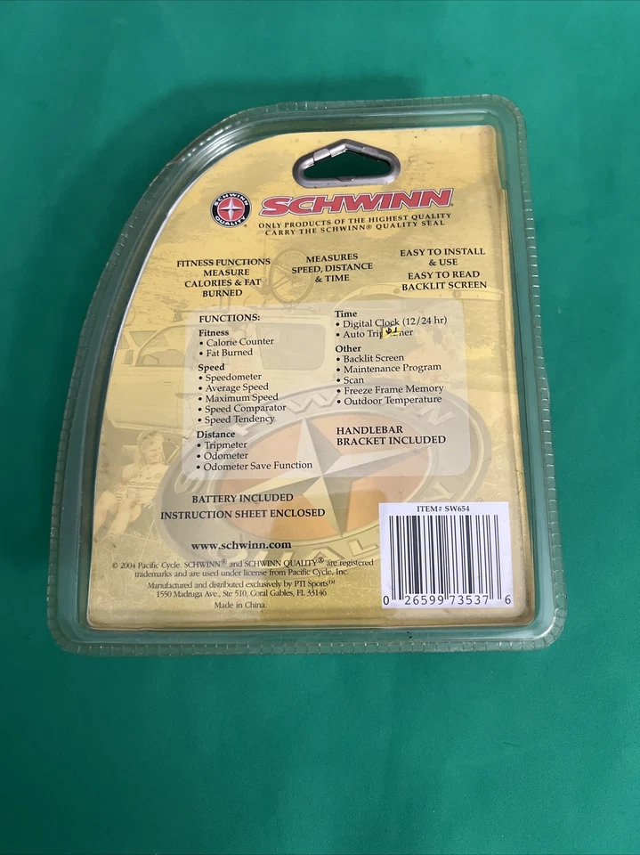 New Schwinn Bike Daily Fitness Speed Distance 17 Function Cycle Computer SW654. - Image 2 of 3