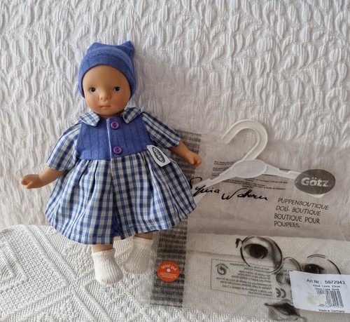 Götz Puppe Sylvia Natterer Babypuppe 23 cm Künstlerpuppe + neue Liora Kleidung - Bild 21 von 24