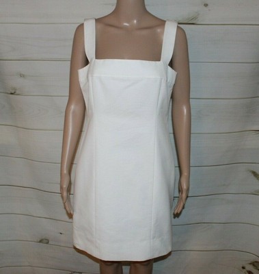 white cotton sheath dress