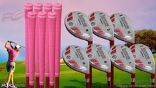 Senior Ladies iDrive Pink Golf Clubs All Hybrid 5-SW Full Set "Senior" Flex