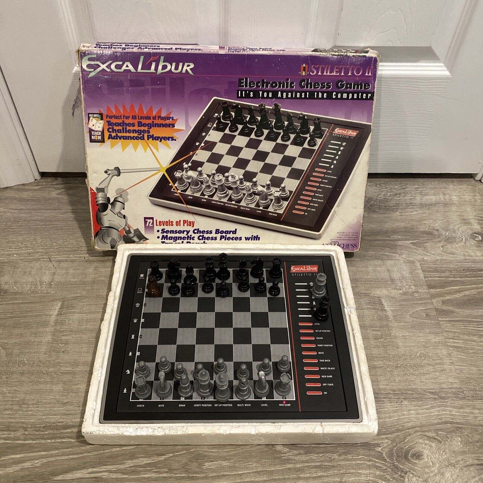 VINTAGE KASPAROV ALCHEMIST CHESS COMPUTER ~ ELECTRONIC CHESS SET ~ COMPLETE