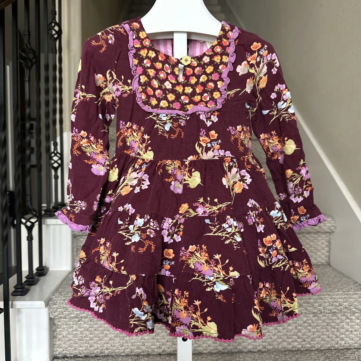 JANE floral-print flared dress - Multicolour