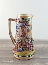 Vintage Gerz 1.5L Beer Stein Handgemalt Made In Germany Beautiful Scene 1493