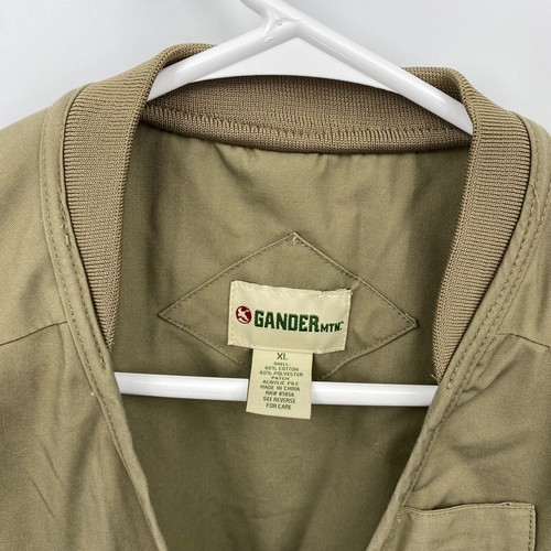 Gander Mountain Men's Sleeveless Guide Series Vest Pockets Solid Brown Size XL - Picture 5 of 9