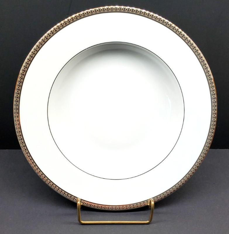 HAVILAND Symphonie Platine LARGE 9" RIM SOUP BOWL