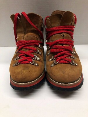 Vtg 70s JCPenney Womens 5.5 D Leather Mountain Boots Brown Vibram