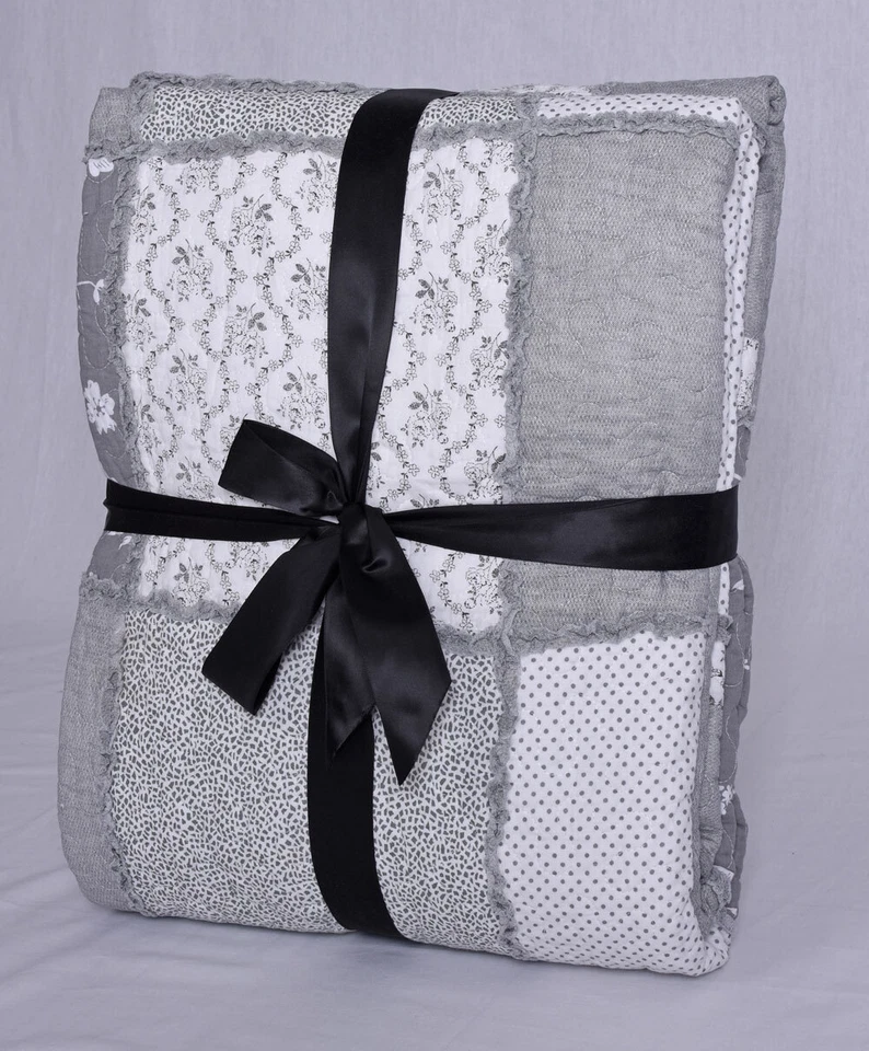 Sofaüberwurf Sofadecke Steppdecke Patchwork Plaid Bettüberwurf 220x200cm Decke - Bild 4 von 4