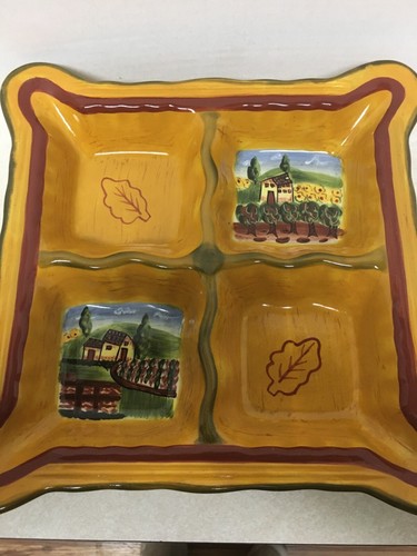 Douce Provence Romancing Provence Collection 4 Part Square Plate 10"×10" - Bild 2 von 9