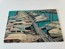 East Norwalk Connecticut Boating Scene Postcard