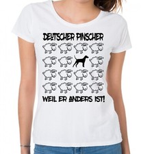 DEUTSCHER PINSCHER DAMEN T-SHIRT BLACK SHEEP Frauen Hund Hunde Fashion