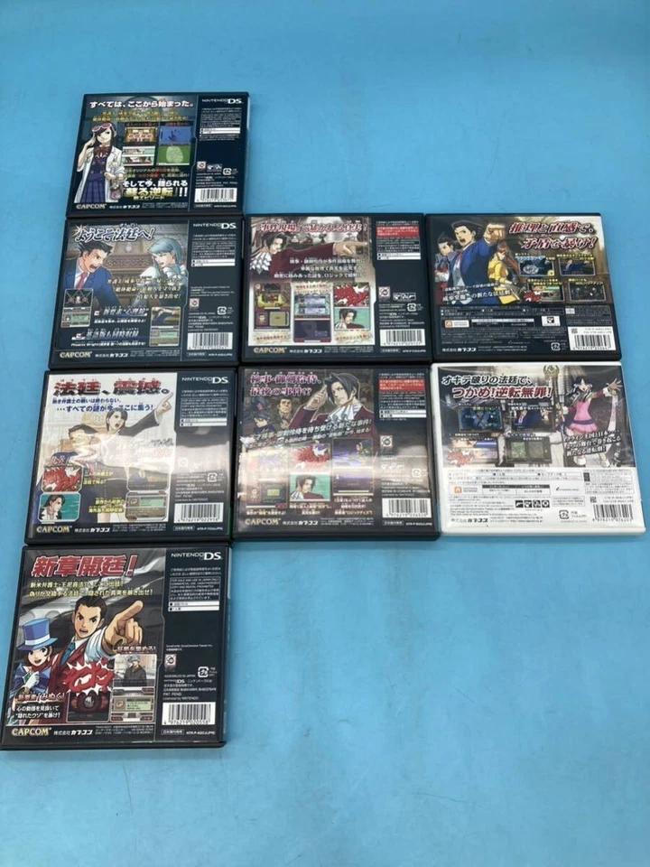 Ace Attorney Gyakuten Saiban 1 2 3 4 5 6 & Gyakuten Kenji 1 2 8Games set DS 3DS - Image 2 of 4