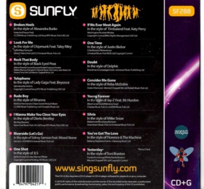 Sunfly Karaoke Hits Volume 288 16 Massive Hits CDG288