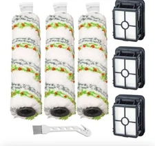 Replacement parts Brush Roll and 1866 Vacuum Filters Compatible with Bissell
