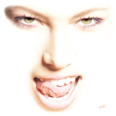 Visage Collection - Jessica Biel - Someone Else's Skin 24 x 24 Canvas Art Poster