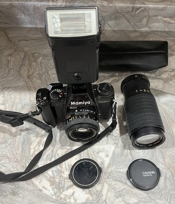 Mamiya ZM Quartz Camera Bundle W/Osawa Lens, Sekor E 50mm Lens, & Flash | TESTED