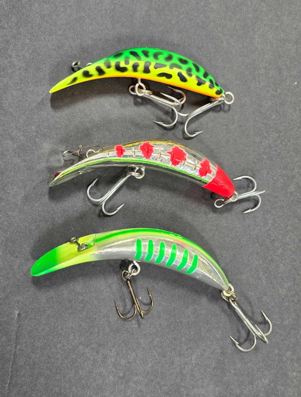 Worden's Flat Fish T-50 & T-55 Trolling Plugs: Lot of 3 - Image 2