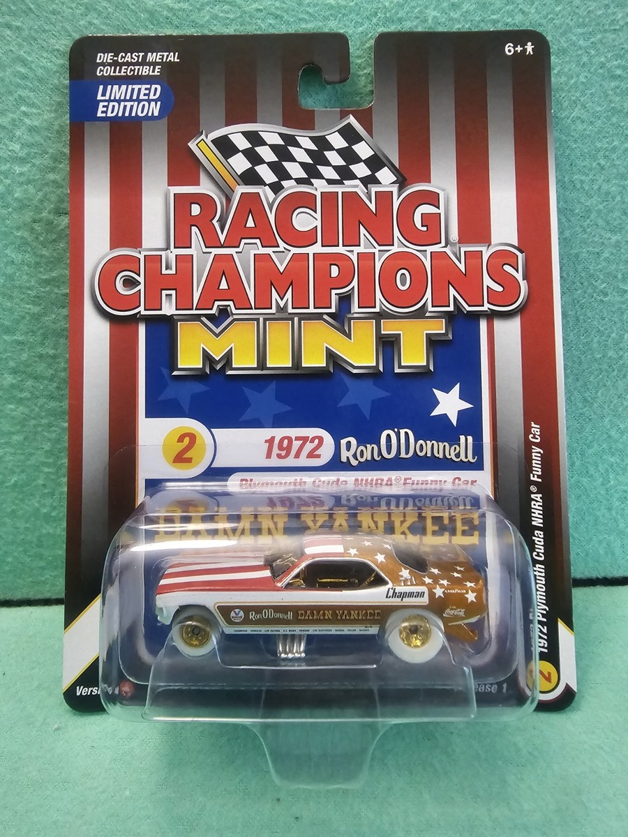 2025 Racing Champions Mint 1972 Pylmouth Cuda NHRA Funny Car GOLD