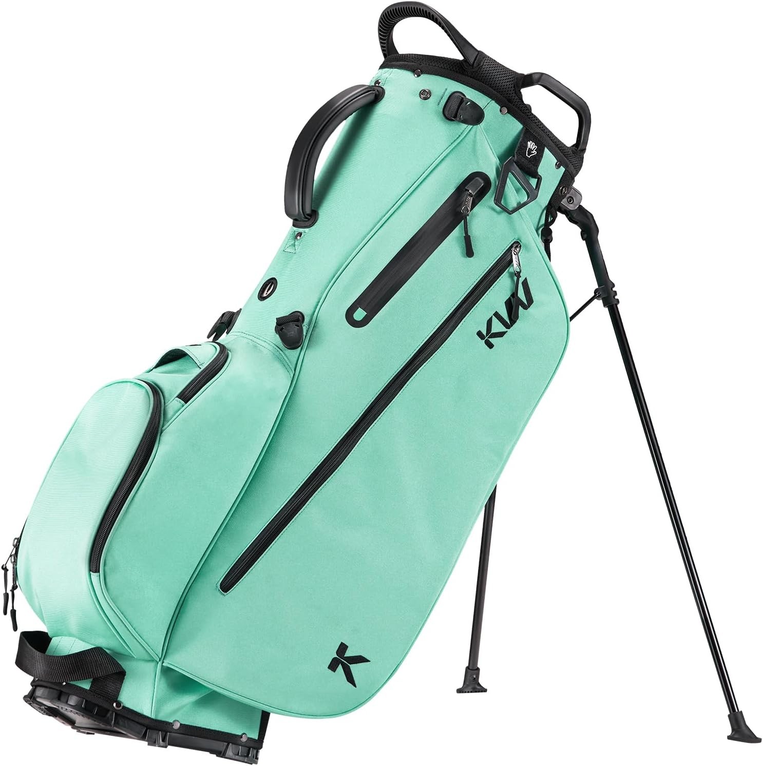 KVV Lightweight Golf Stand Bag with 7 Way Full-Length Dividers, Lagon