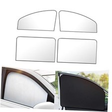 Car Side Window Sun Shade, 31.49In x 19.68In x 7.87In 4 PCS Titanium Silver