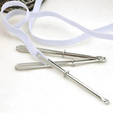 2pcs Stainless Steel Elastic Band Threader Cl...